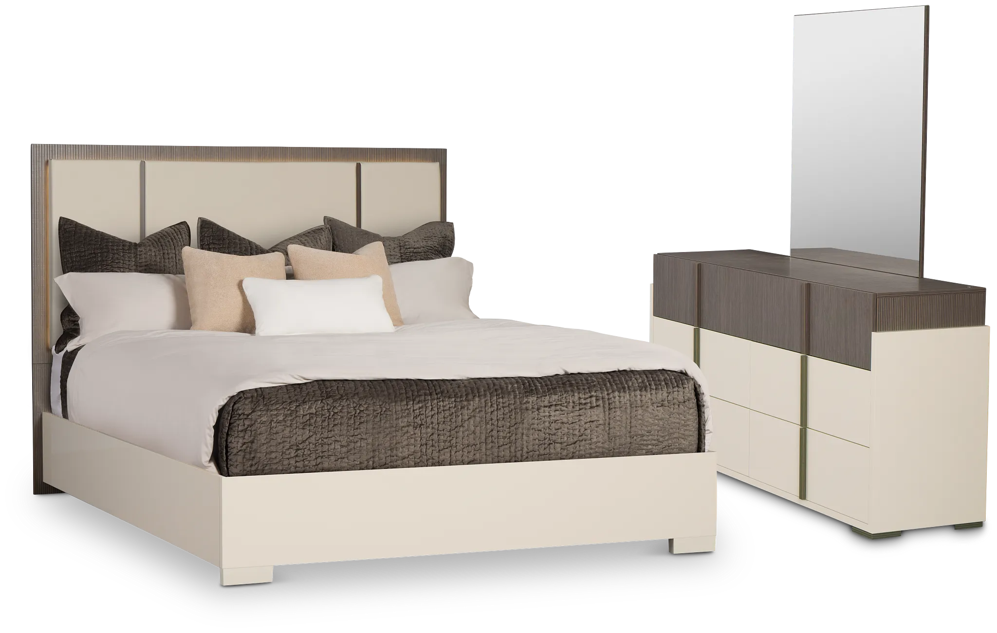 Sienna Two-tone Platform Bedroom