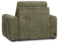 Hendrix Green Fabric Power Reclining Chaise