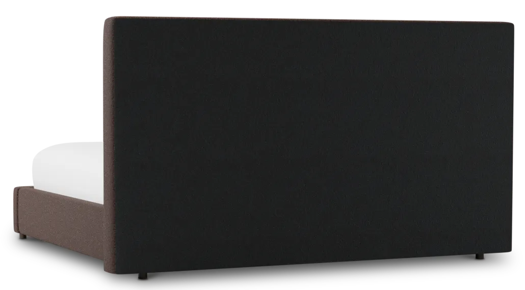 Grayton Elite Dark Brown 54" Upholstered Platform Bed