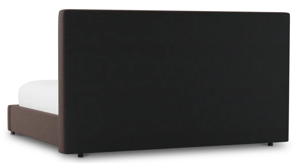 Grayton Elite Dark Brown 54" Upholstered Platform Bed Grayton Elite Dark Brown 54" Upholstered Platform Bed