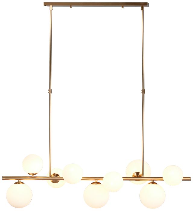 Vesper Gold Glass Chandelier