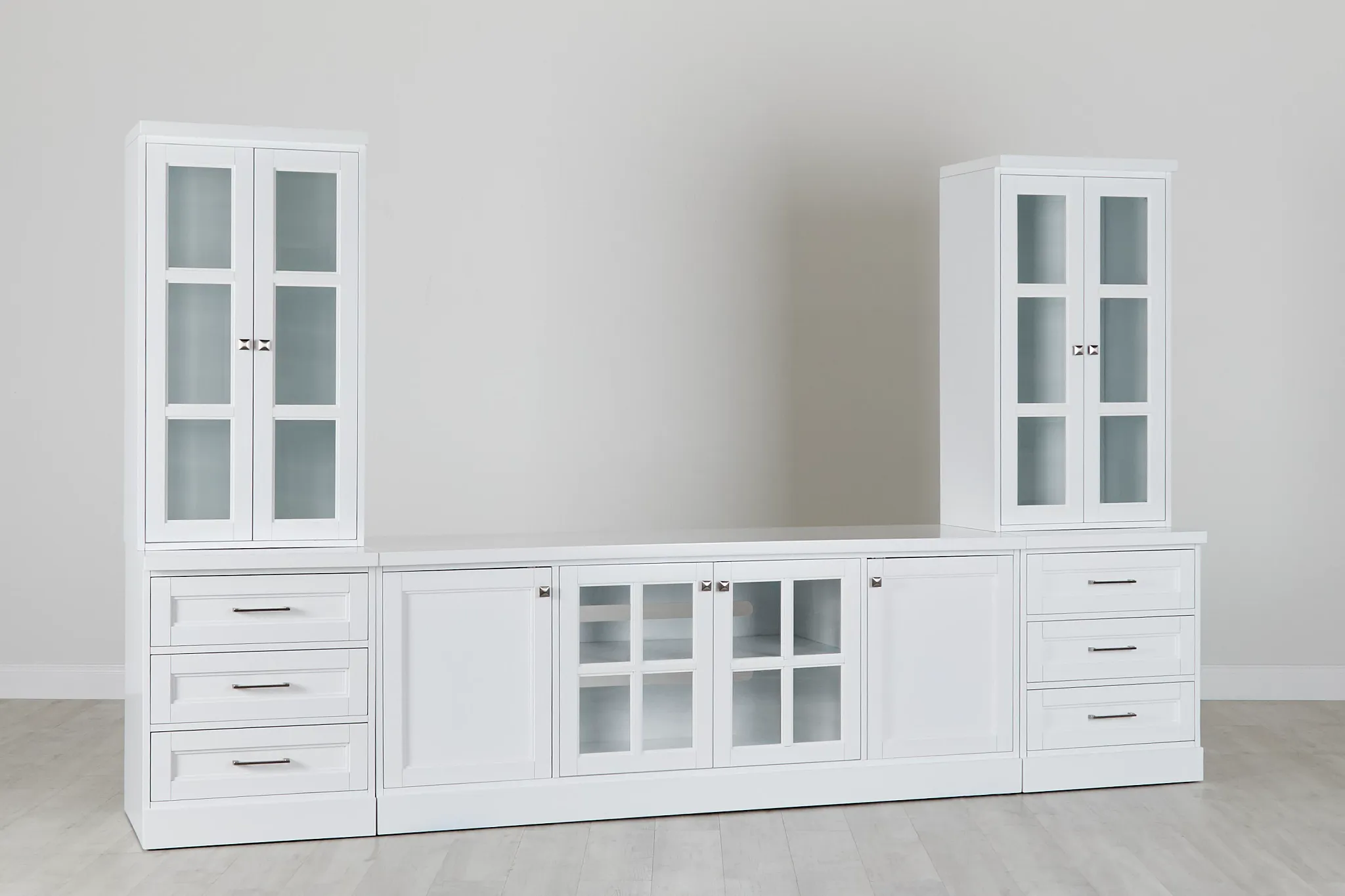 Newport White Medium Drawer Entertainment Wall