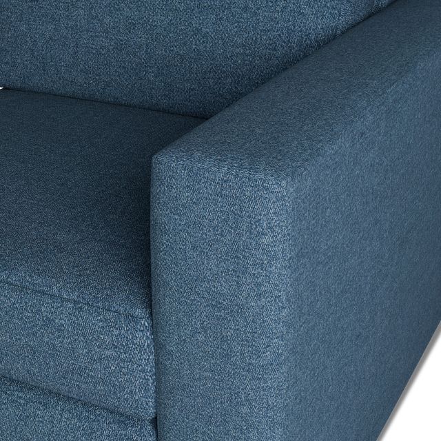 Citymod Blue Fabric Right Chair