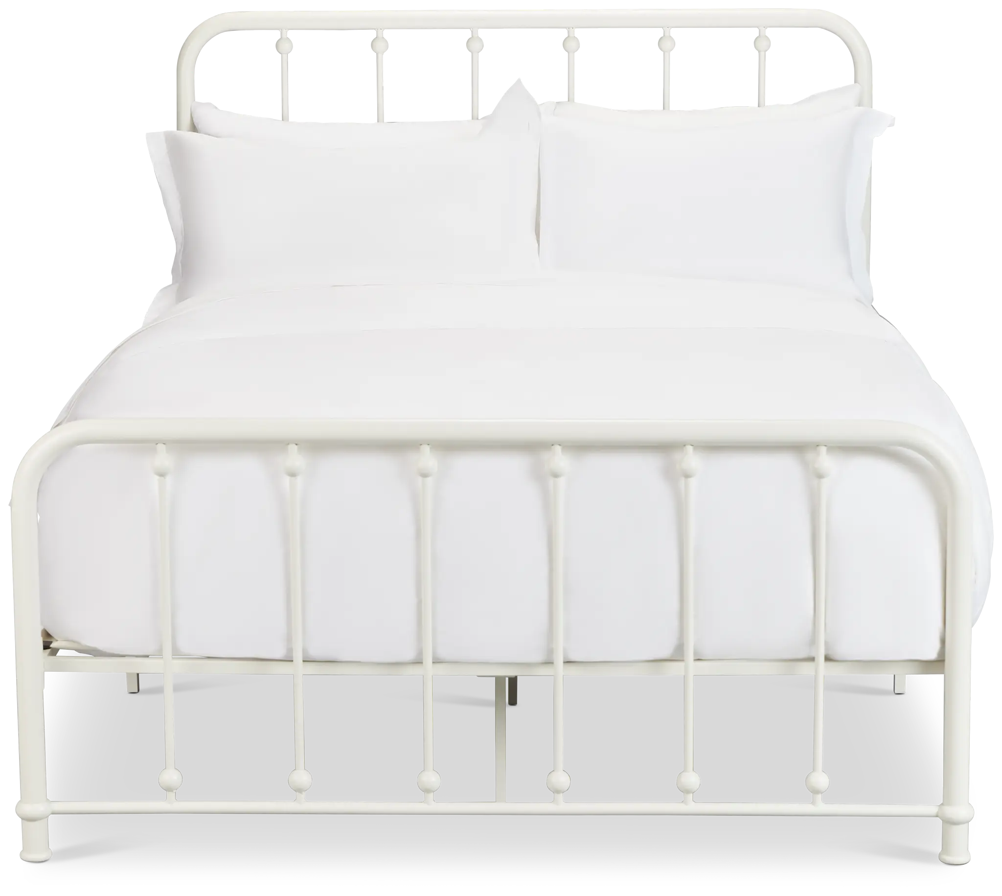 Rory White Metal Panel Bed Rory White Metal Panel Bed