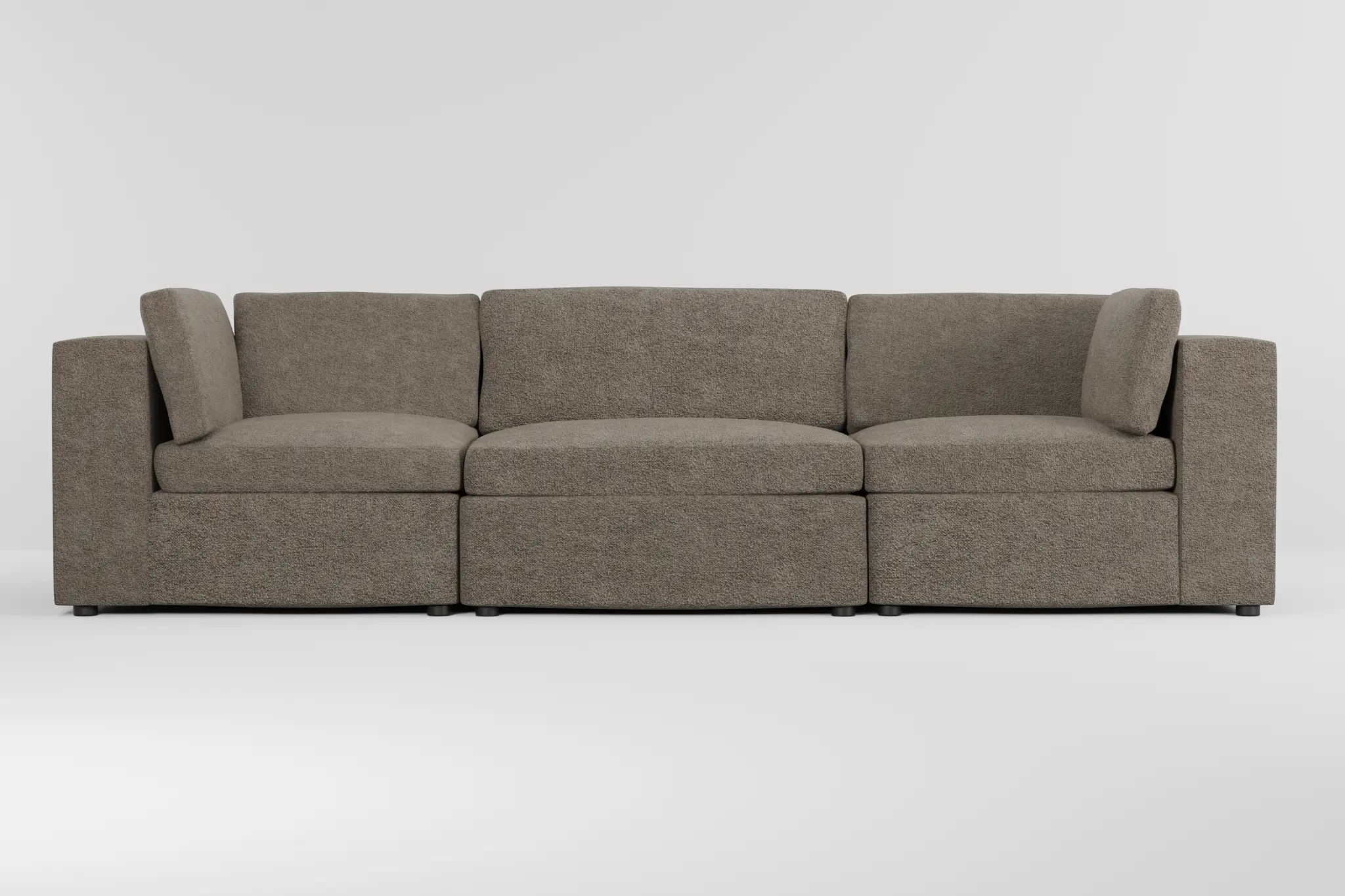 Destin Elite Brown Fabric 3-piece Modular Sofa Destin Elite Brown Fabric 3-piece Modular Sofa