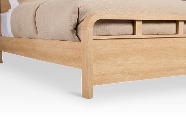 Lyndie Light Tone Panel Bed