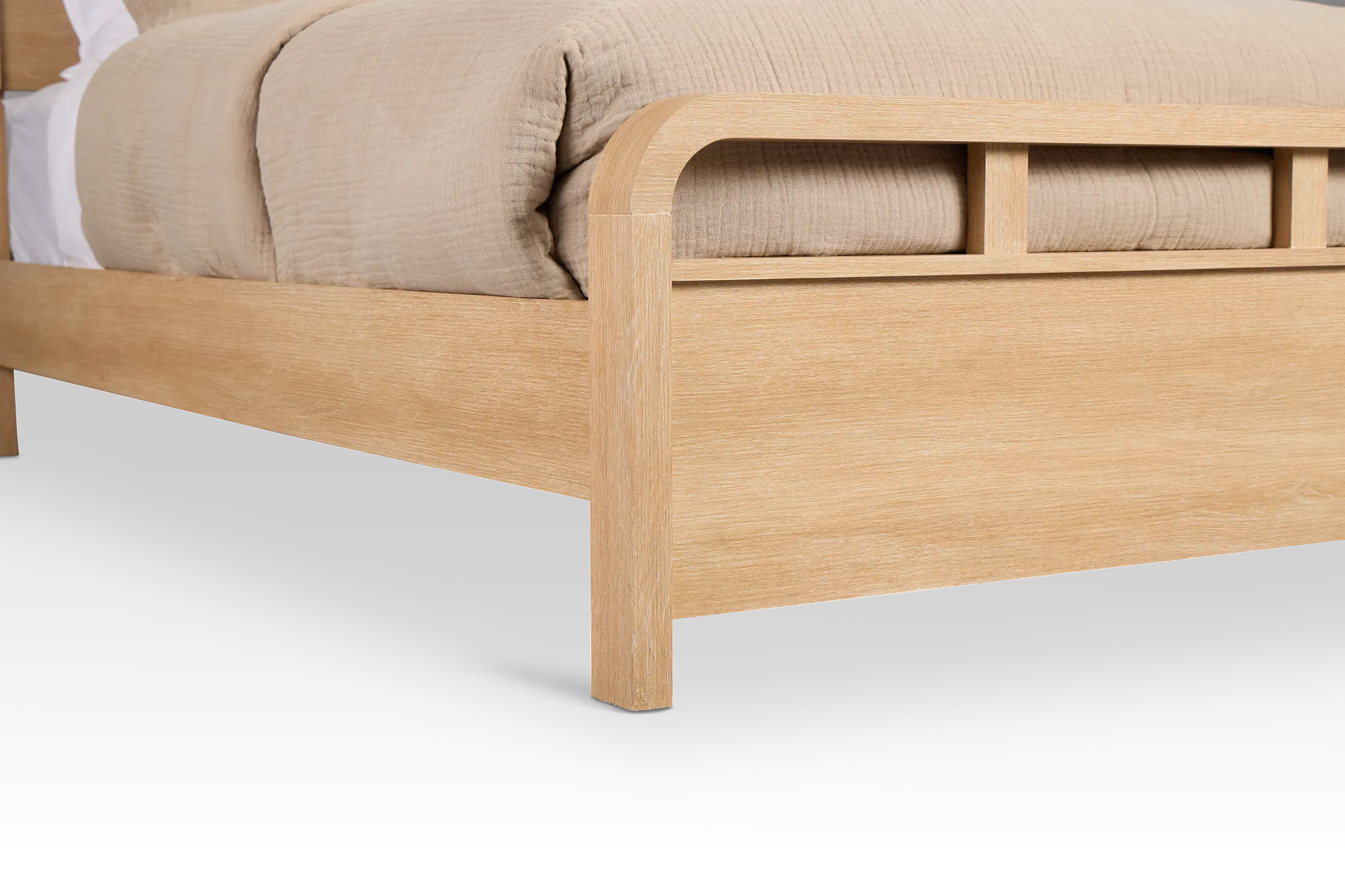 Lyndie Light Tone Panel Bed