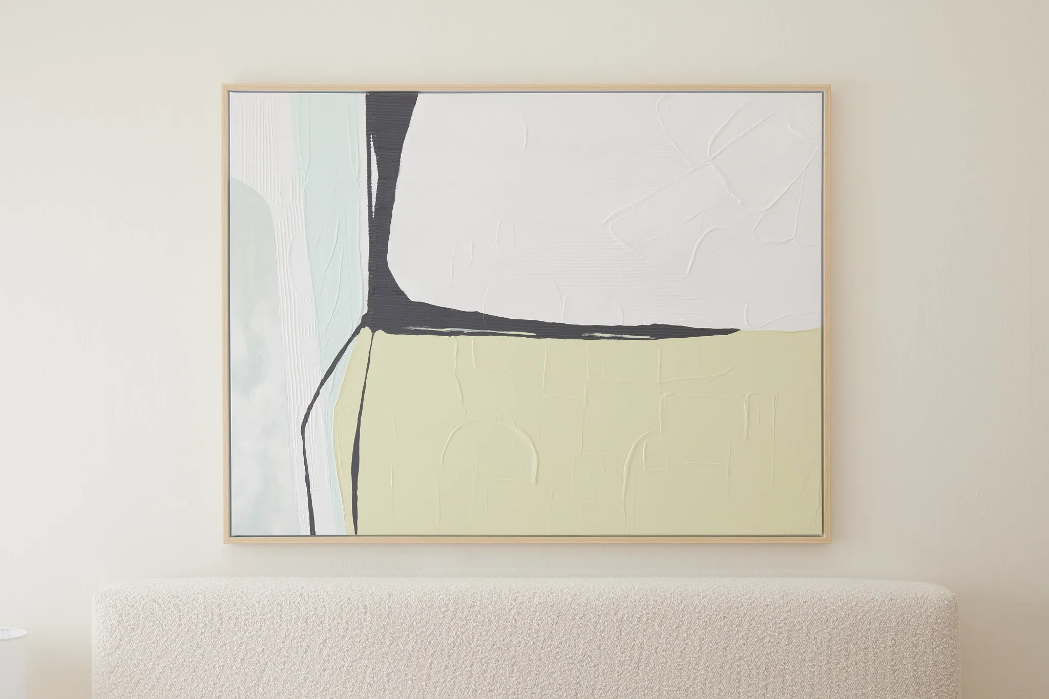 Vaiana Light Green Canvas Wall Art