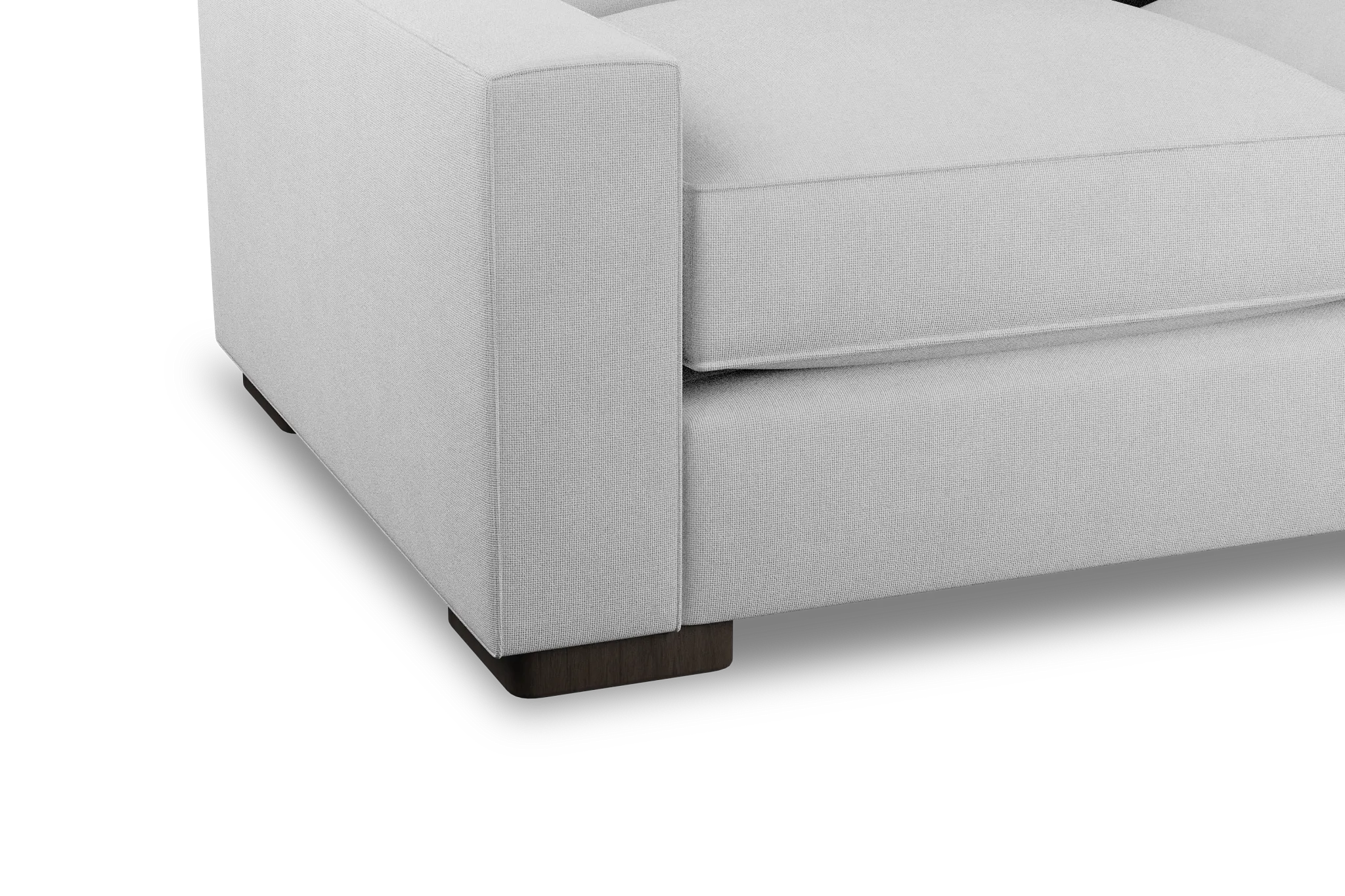 Edgewater Suave White Large Two-arm Sectional