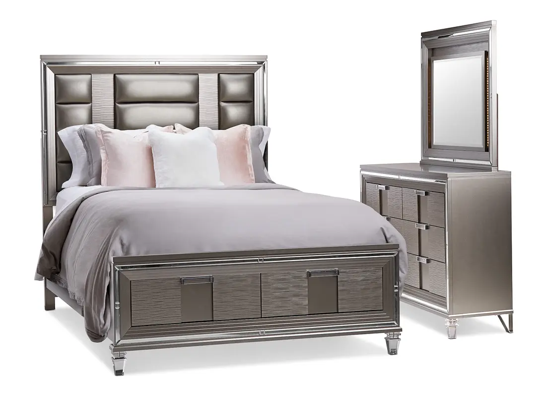 Vegas Gray Platform Storage Bedroom Vegas Gray Platform Storage Bedroom