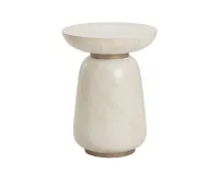 Nectar Ivory Round End Table