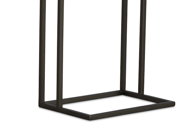 Tallie Black Marble Chairside Table