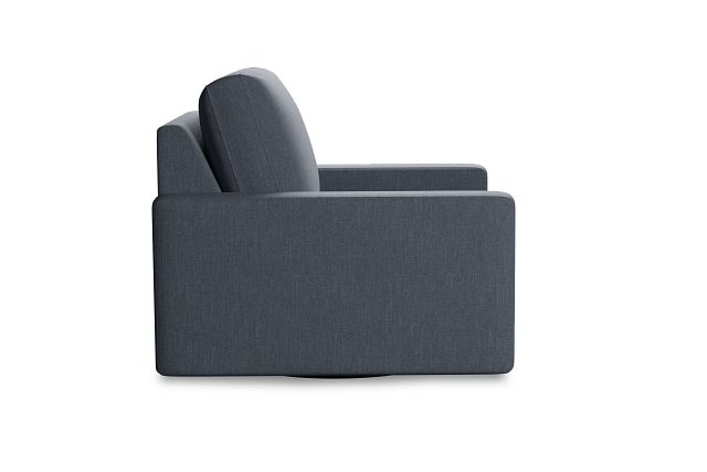 Edgewater Victory Dark Blue Swivel Chair