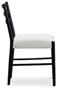 Stockton Black Upholstered Side Chair
