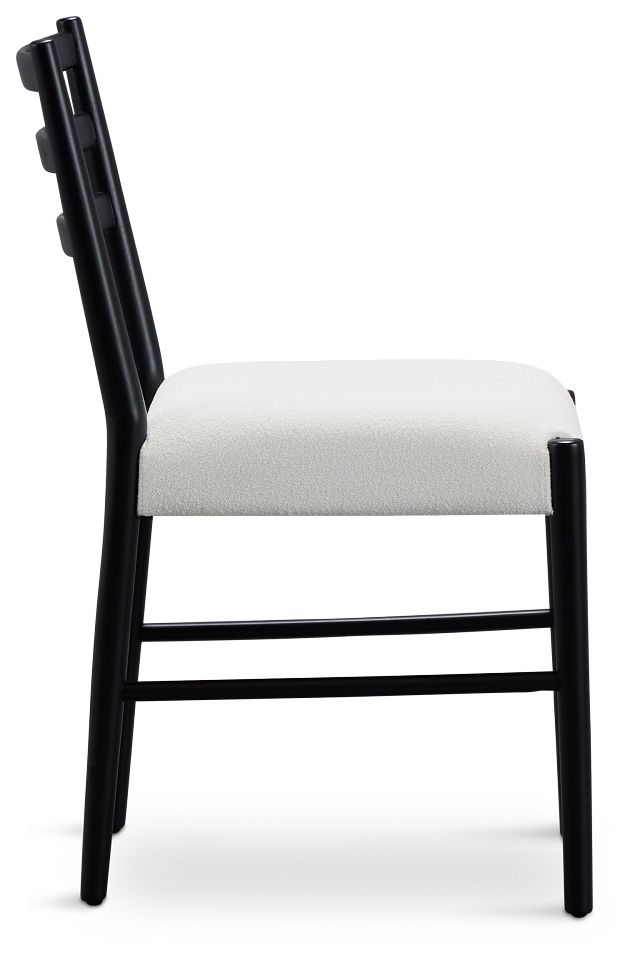 Stockton Black Upholstered Side Chair