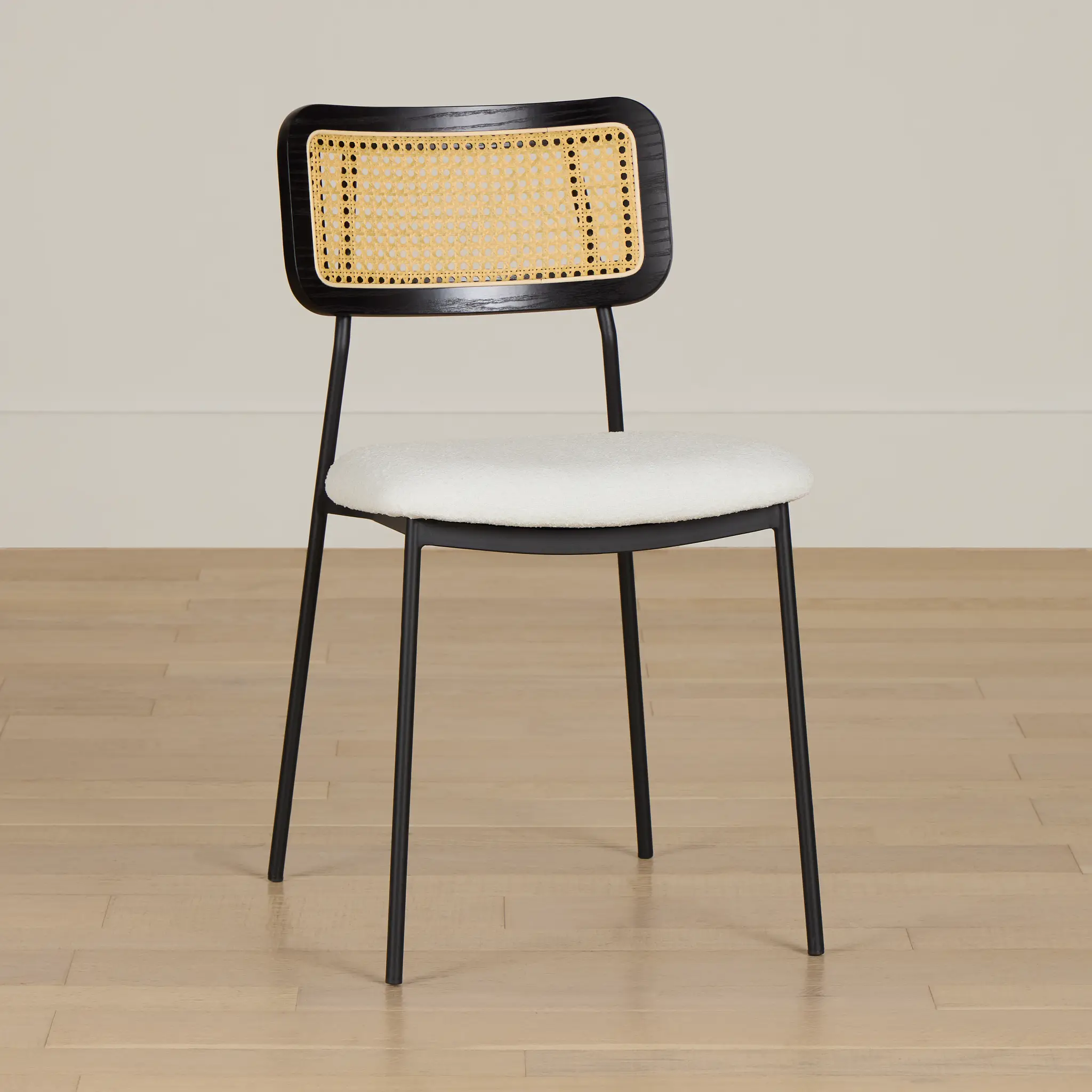 Lynden White Woven Upholstered Side Chair Lynden White Woven Upholstered Side Chair