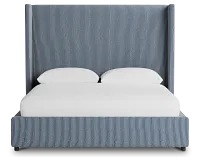 Captiva Lucy Navy 60" Upholstered Shelter Bed