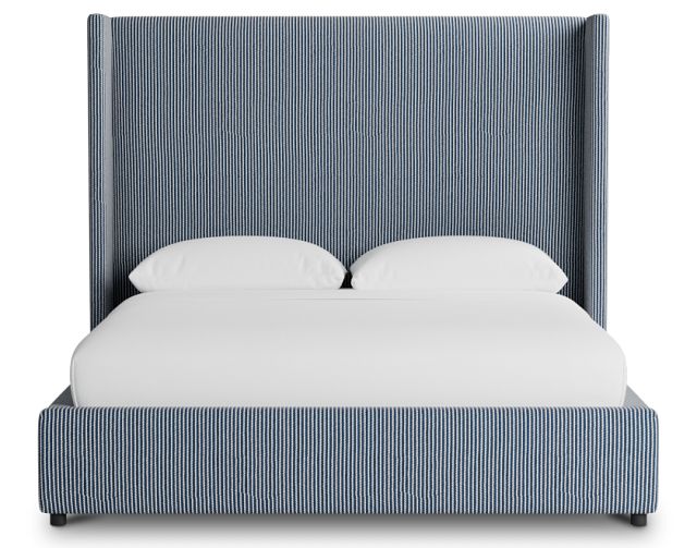 Captiva Lucy Navy 60" Upholstered Shelter Bed