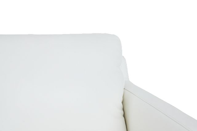 Amari White Leather Loveseat