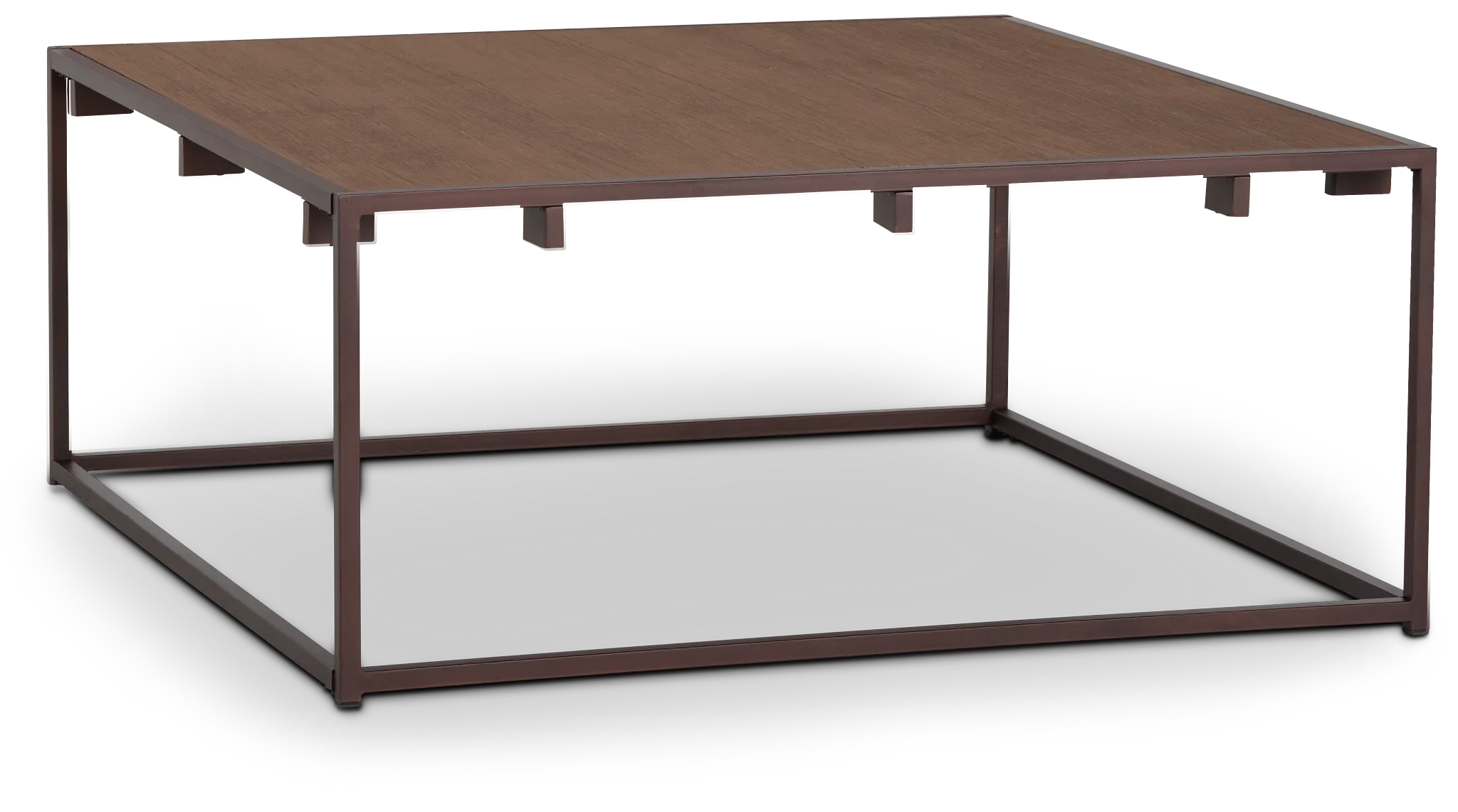 Reggie Dark Tone Square Coffee Table