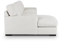 Veronica White Down Small Left Chaise Sectional