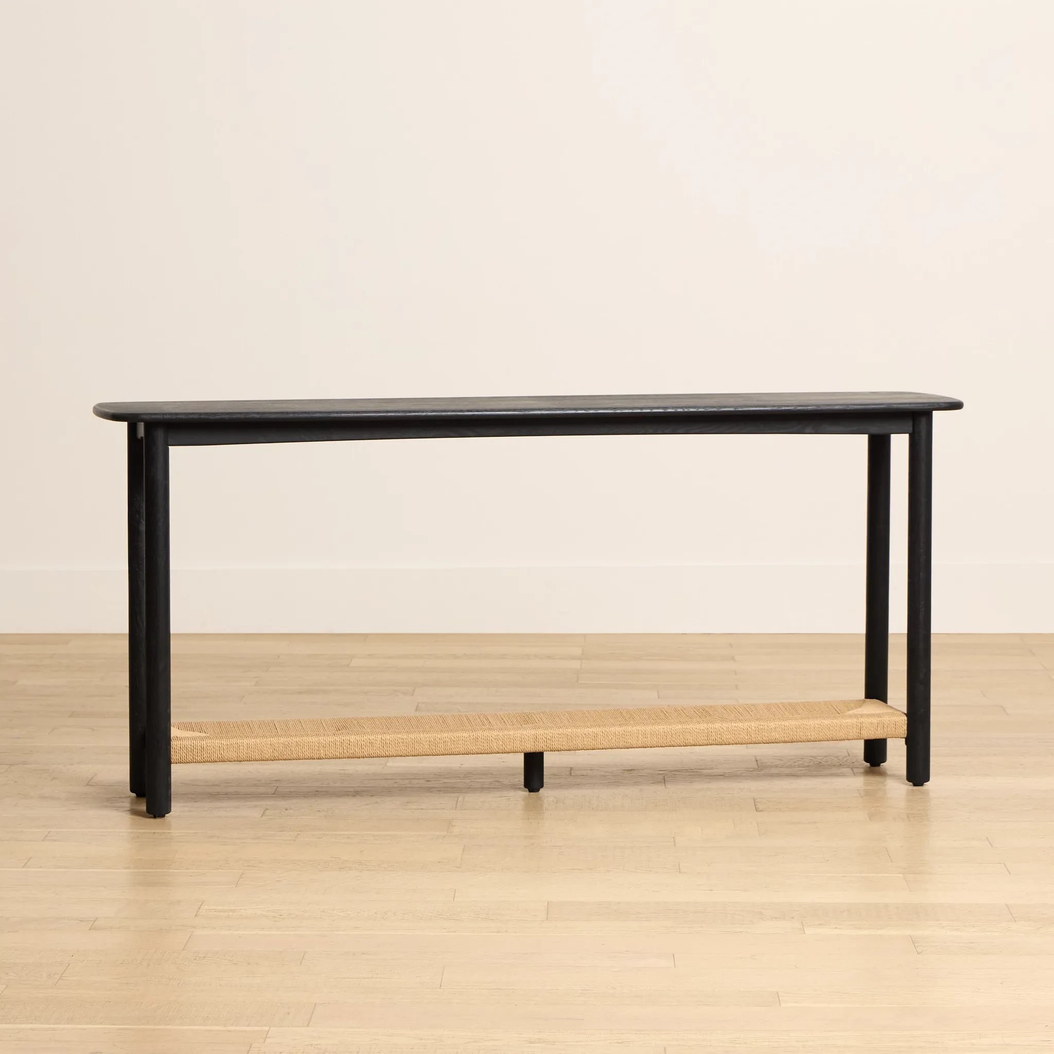 Santorini Black Large Console Table