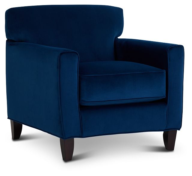 bright blue accent chairs