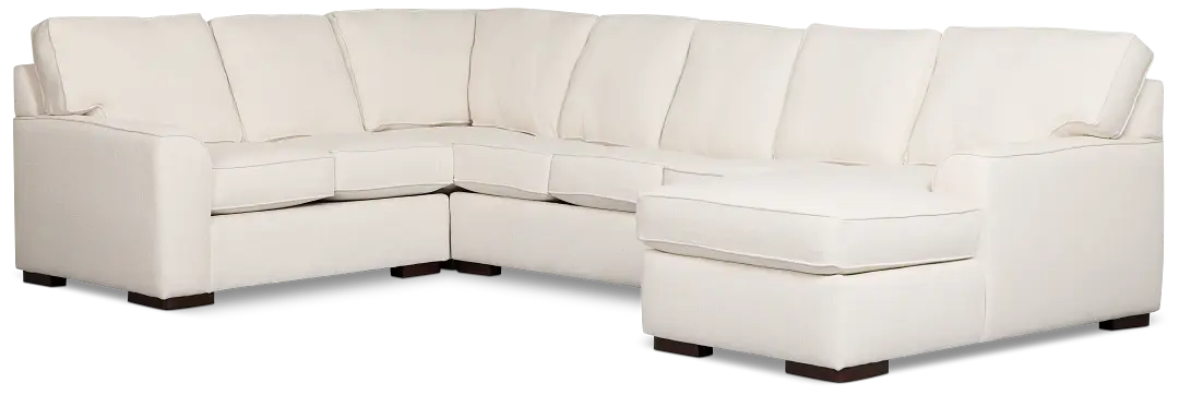 Sinclair Light Beige Fabric Right Chaise Innerspring Sleeper Sectional Sinclair Light Beige Fabric Right Chaise Innerspring Sleeper Sectional