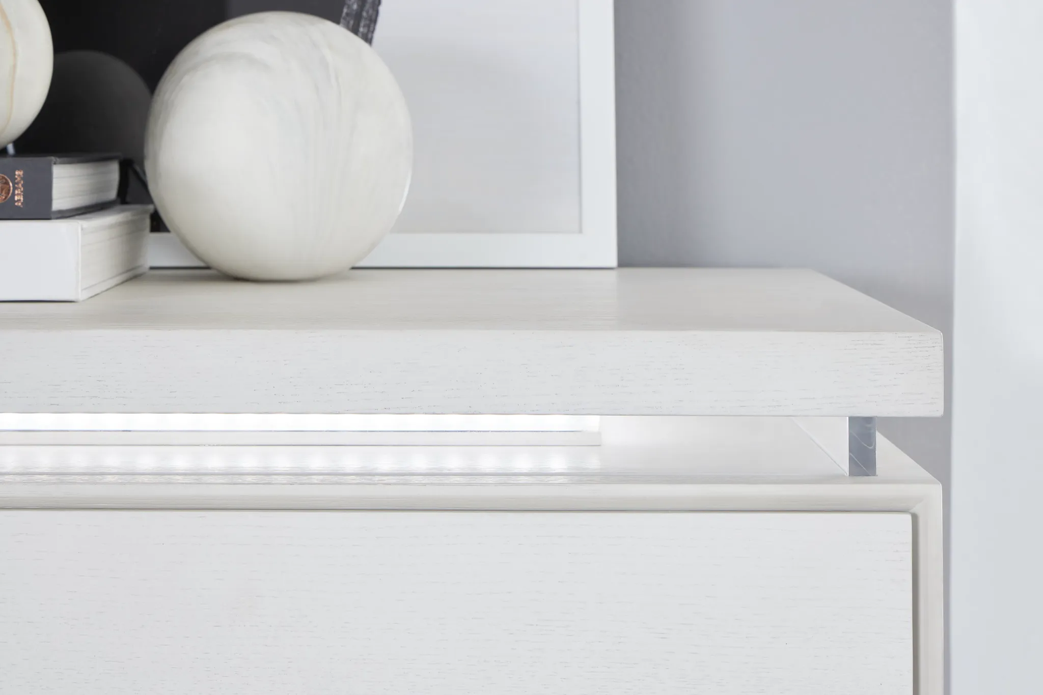 Bal Harbour White Dresser & Mirror