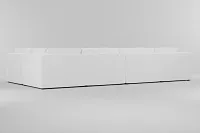 Destin Suave White Fabric 8-piece Pit Sectional