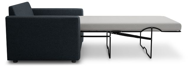 Siesta Elite Dark Blue Fabric Memory Foam Sleeper