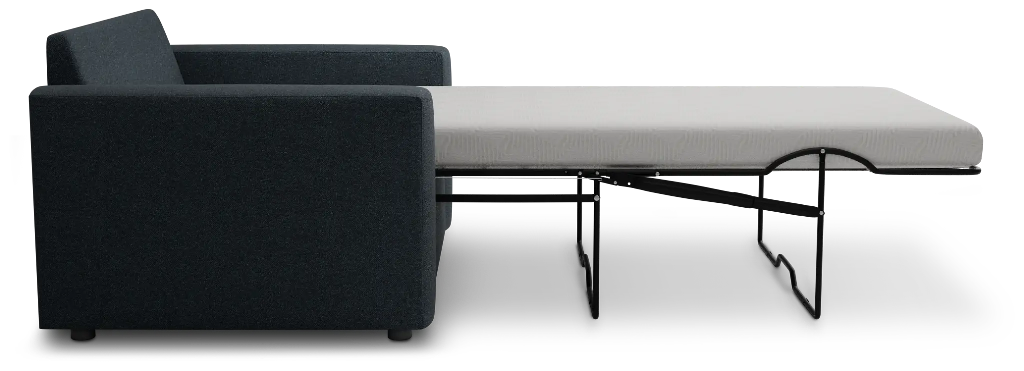 Siesta Elite Dark Blue Fabric Memory Foam Sleeper Siesta Elite Dark Blue Fabric Memory Foam Sleeper