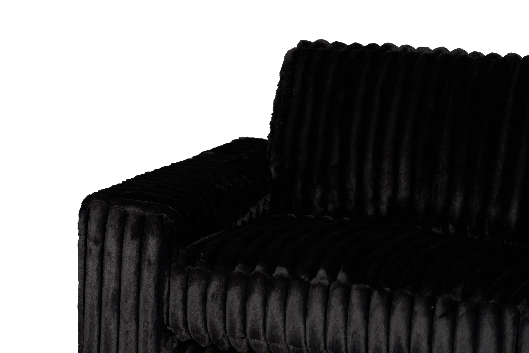 Teddy Black Fabric Sofa