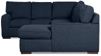 Sinclair Dark Blue Fabric Medium Right Chaise Sectional