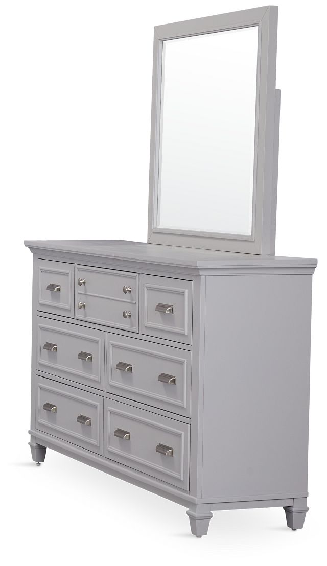 Cape Cod Gray Dresser & Mirror