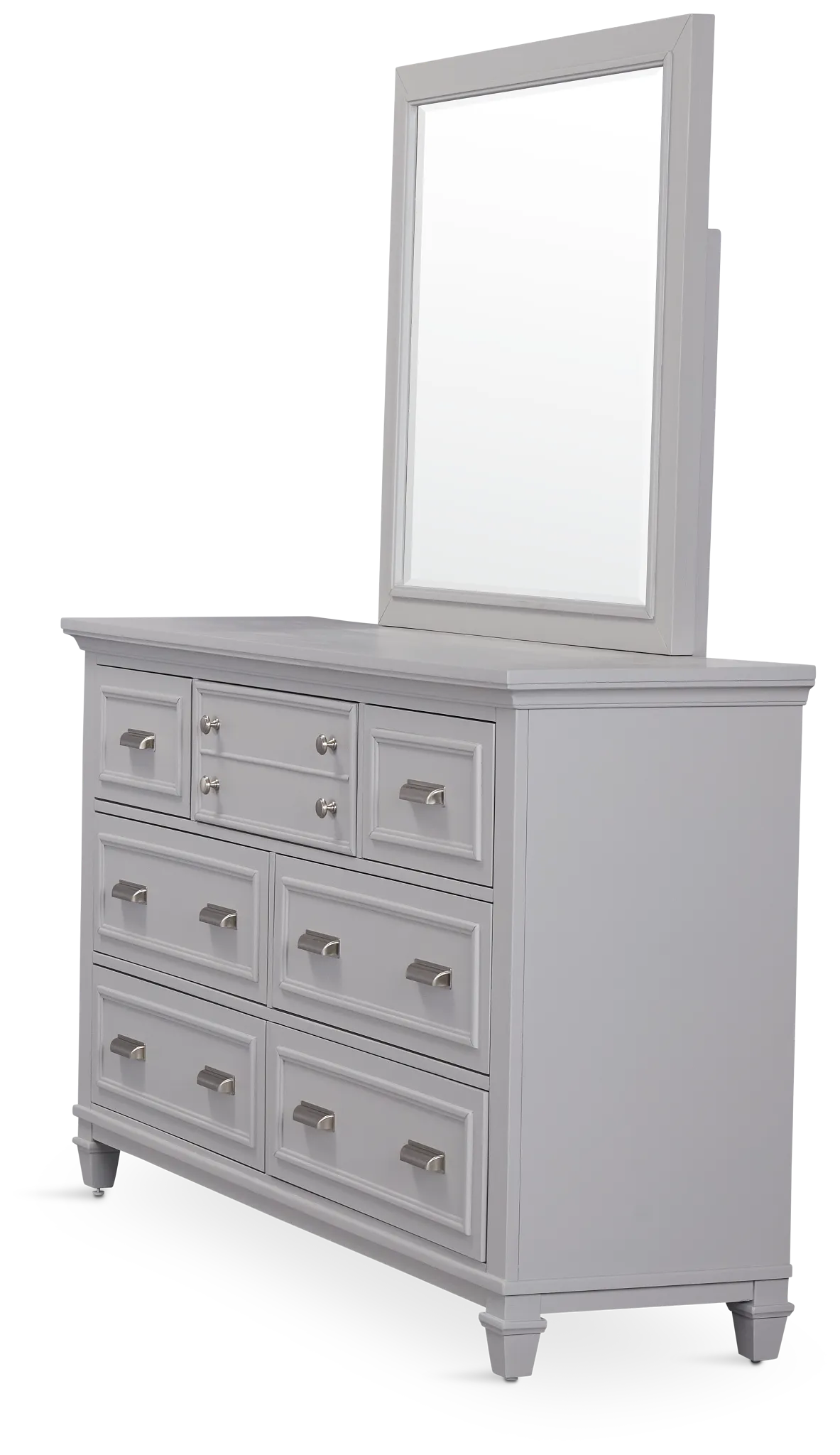 Cape Cod Gray Dresser & Mirror