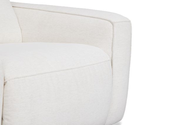 Ryland White Fabric Power Reclining Sofa