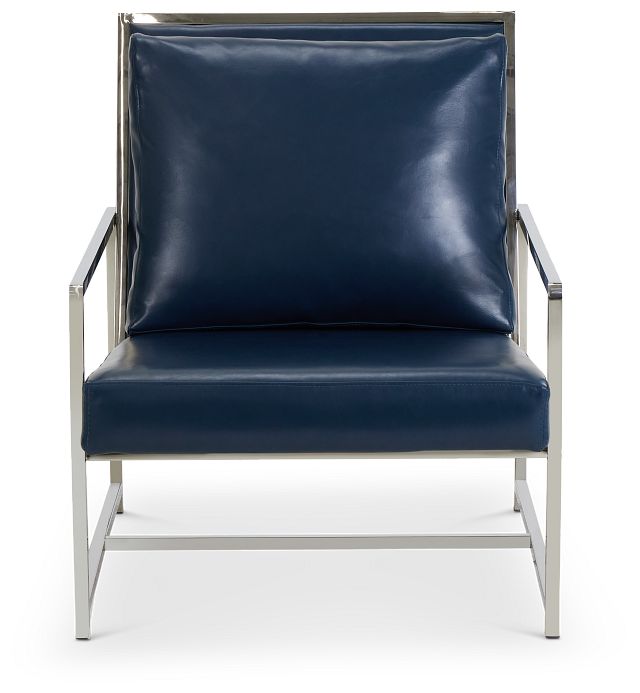 Harvey Blue Uph Accent Chair