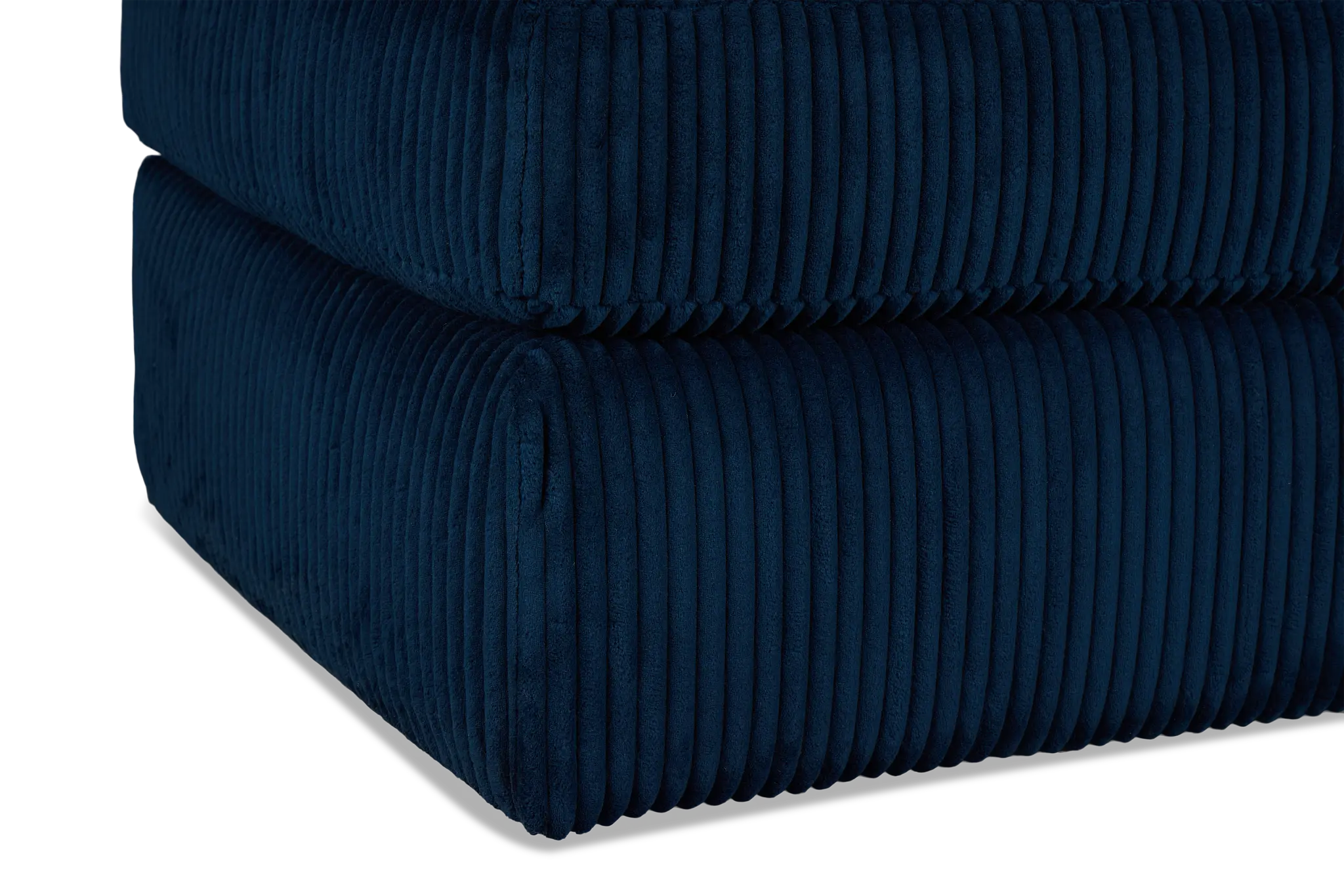 Charlie Dark Blue Fabric Ottoman Charlie Dark Blue Fabric Ottoman