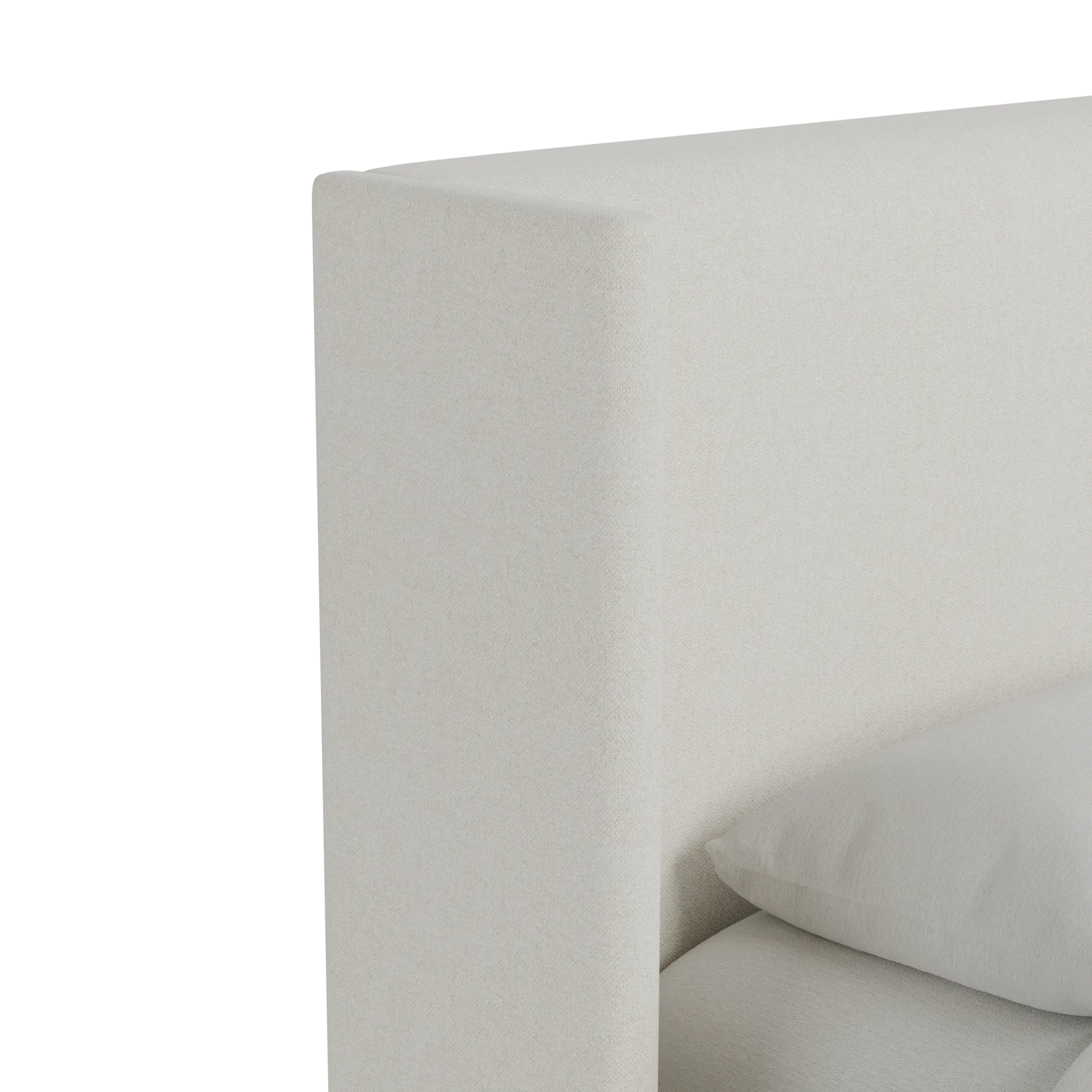Captiva Elite Ivory 48" Upholstered Shelter Bed