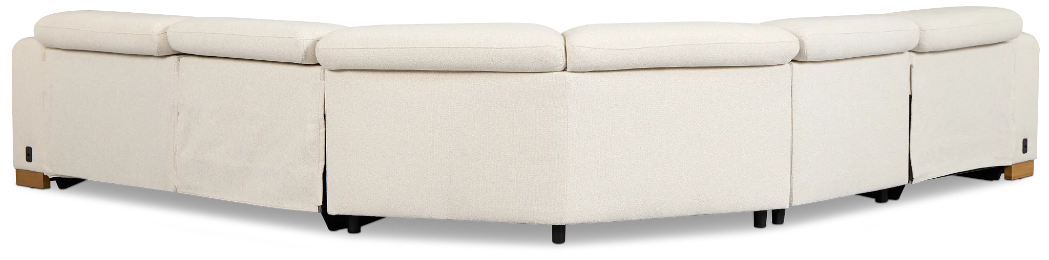 Leona Light Beige Light Tone Medium Triple Power 2-arm Sectional