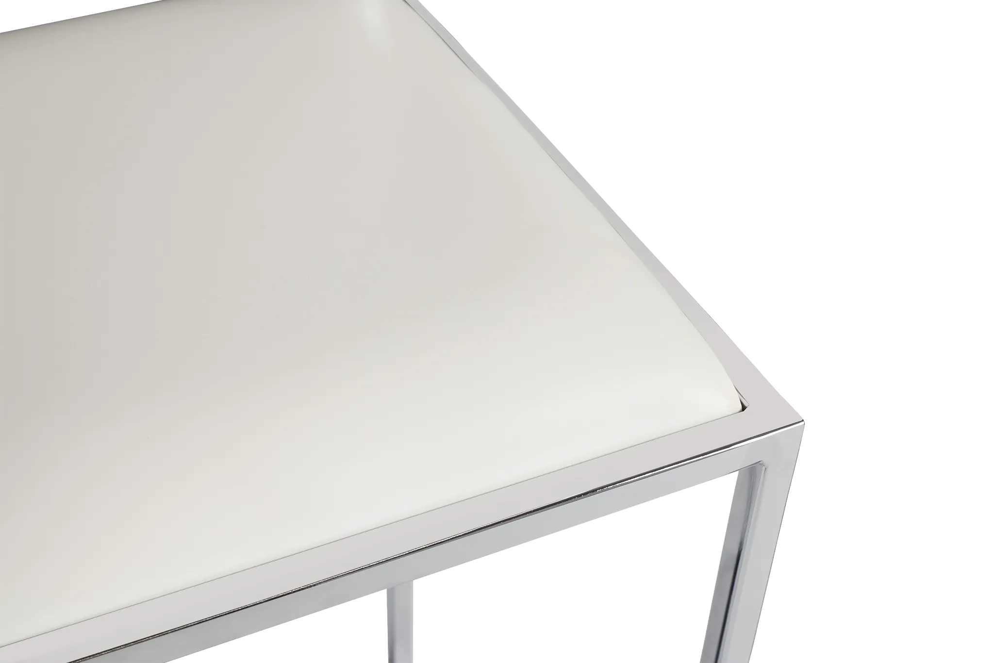 Amalfi Whitestnl Steel 30" Upholstered Barstool