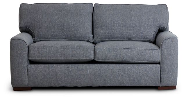 Austin Blue Fabric Loveseat