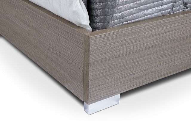 Lucca Gray Platform Bed