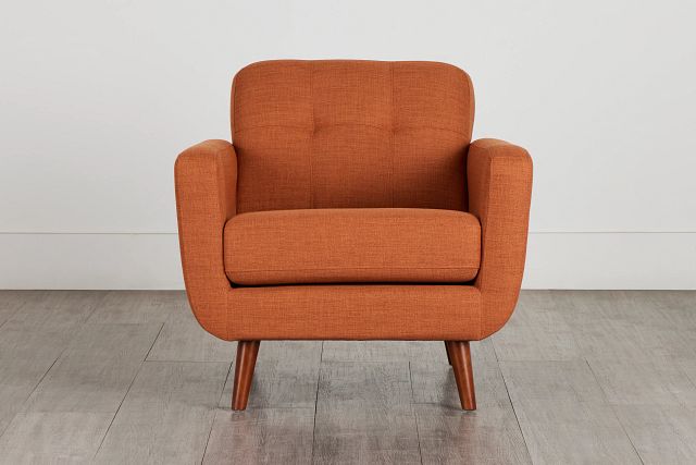 Raya Orange Fabric Chair