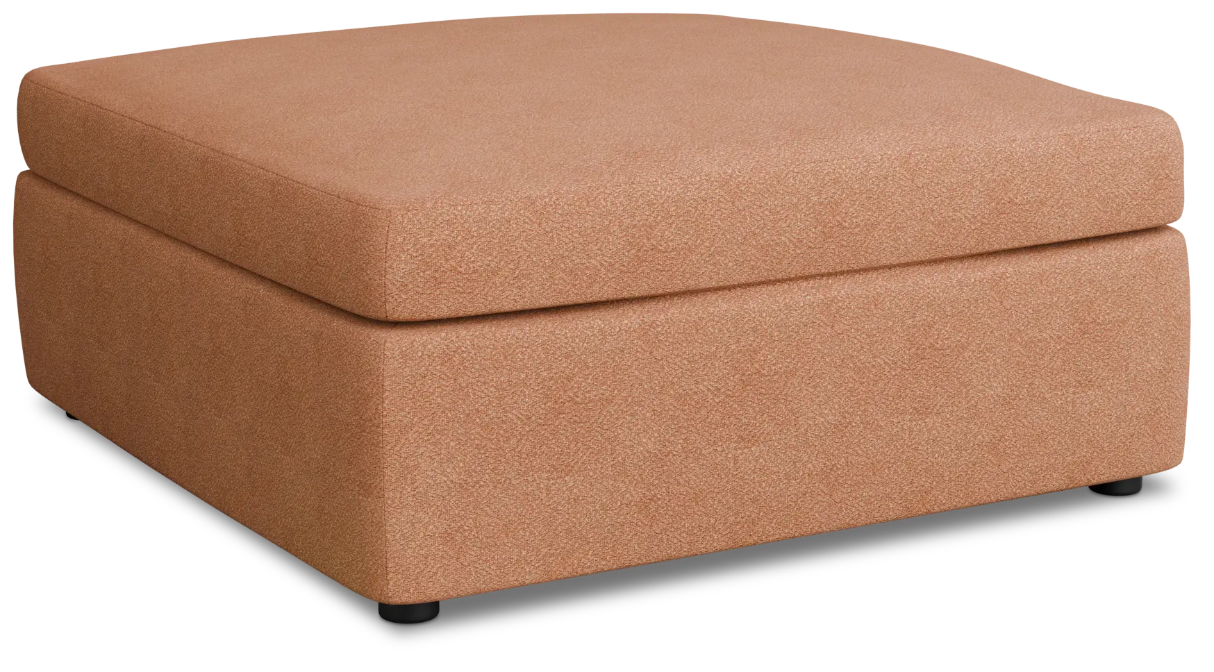 Destin Sutton Orange Fabric Cocktail Ottoman Destin Sutton Orange Fabric Cocktail Ottoman