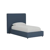 Grayton Maguire Blue 54" Upholstered Platform Bed