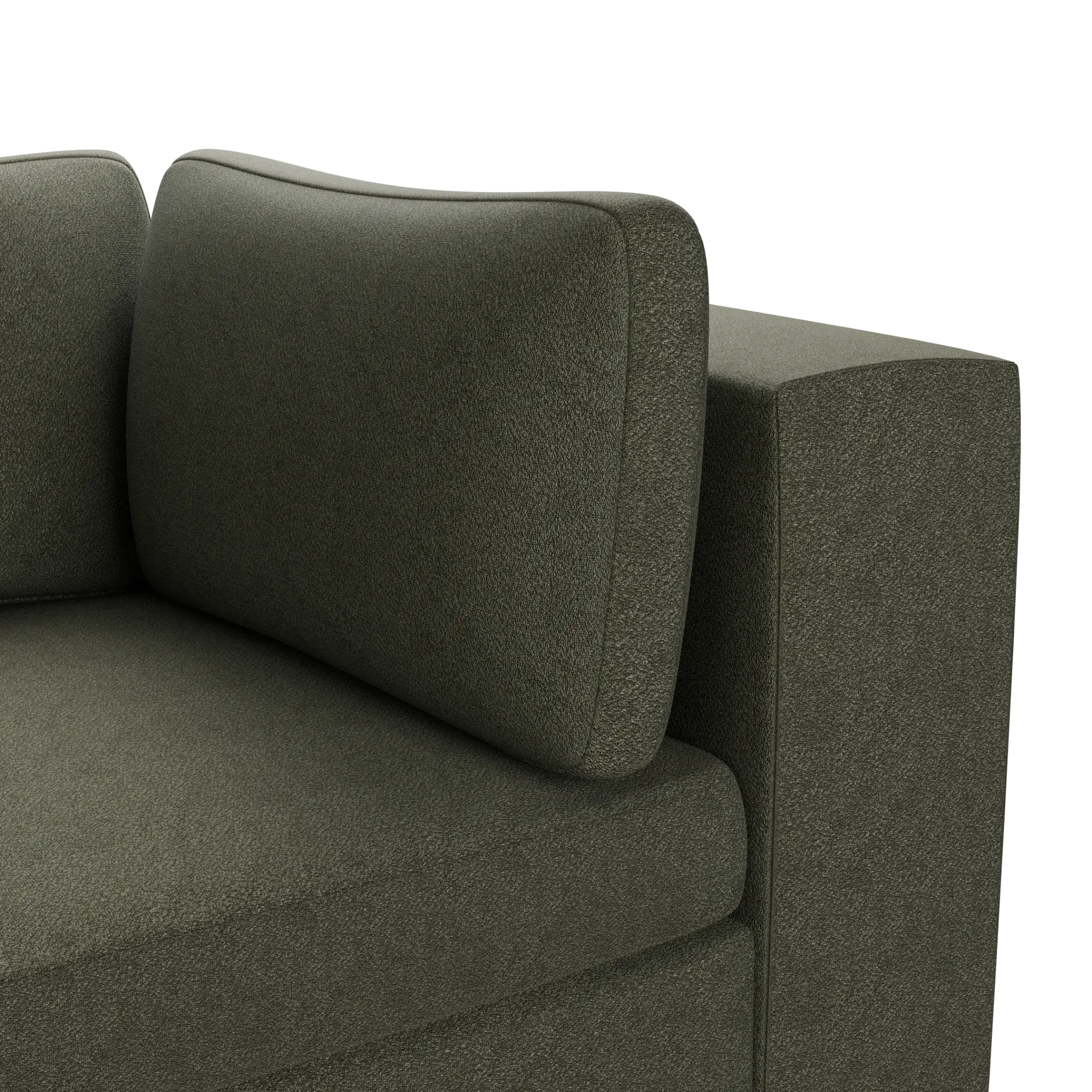 Destin Sutton Green Fabric 6-piece Modular Sectional Destin Sutton Green Fabric 6-piece Modular Sectional