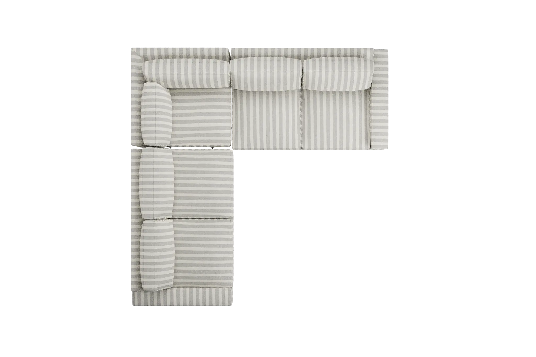 Edgewater Sea Lane Light Gray Small Two-arm Sectional Edgewater Sea Lane Light Gray Small Two-arm Sectional