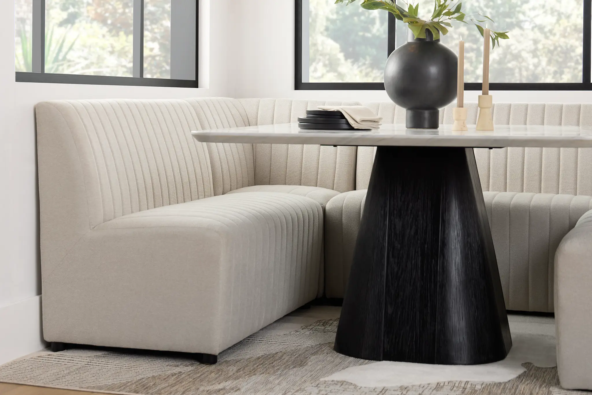 Tifton Light Beige Upholstered Dining Bench Tifton Light Beige Upholstered Dining Bench